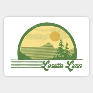 Loretta Lynn / Retro Style Country Fan Design Magnet